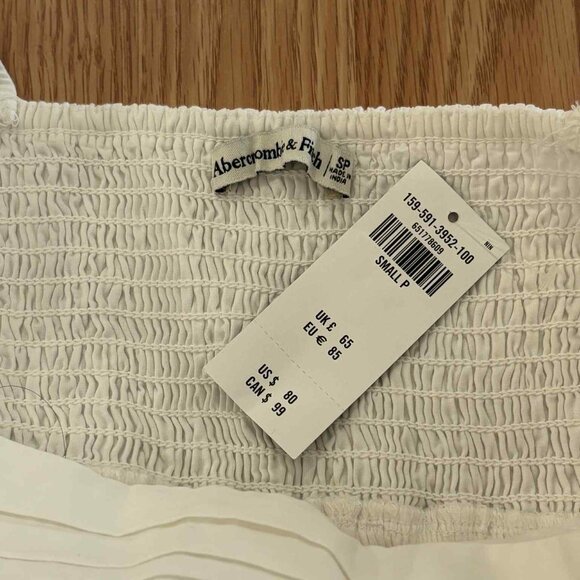 Abercrombie & Fitch Emerson Poplin Puff Sleeve Mini Dress NWT - Picture 9 of 9
